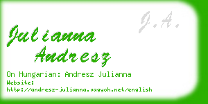 julianna andresz business card